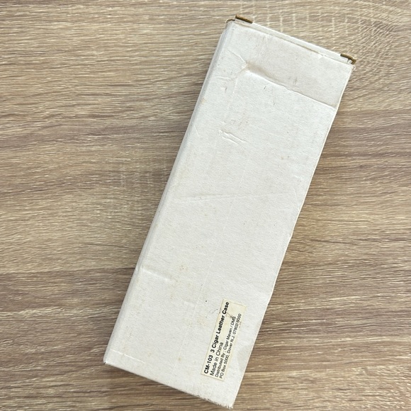 Vintage Cigar Maven Case Holder brown leather 7.5x 3 in box - Picture 5 of 5